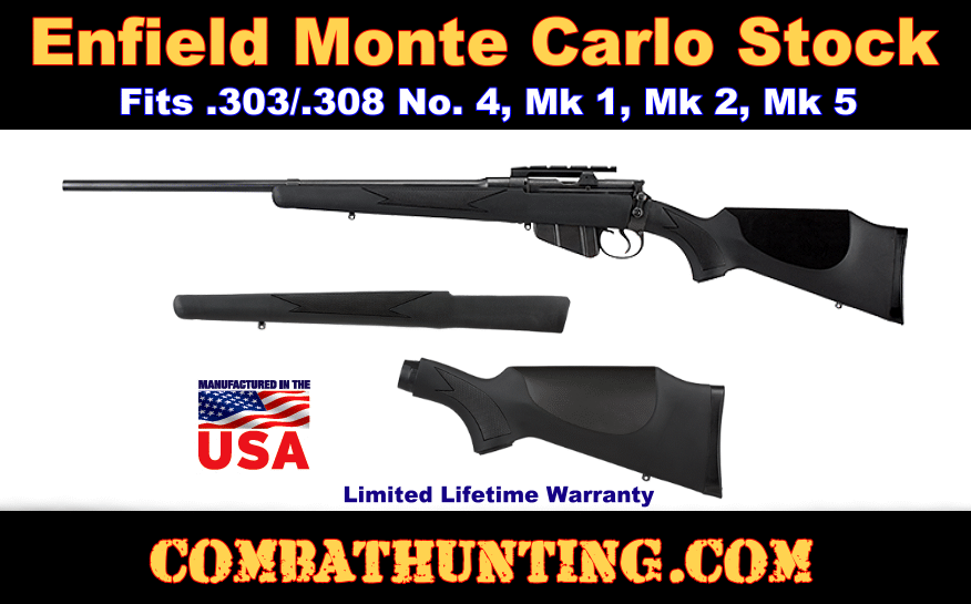 Enfield Rifle Stock Fits .303/.308 No. 4, Mk 1, Mk 2, Mk 5 style=