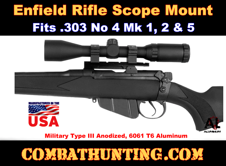Enfield Rifle Scope Mount Fits .303 No 4 Mk 1, 2 & 5 style=