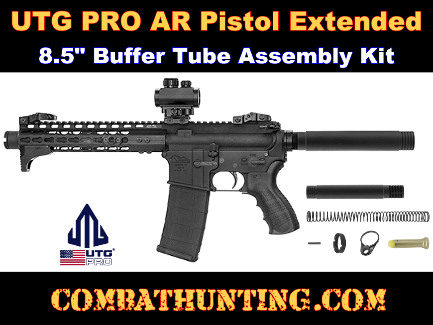 UTG PRO AR Pistol Extended Receiver Extension Tube Kit style=
