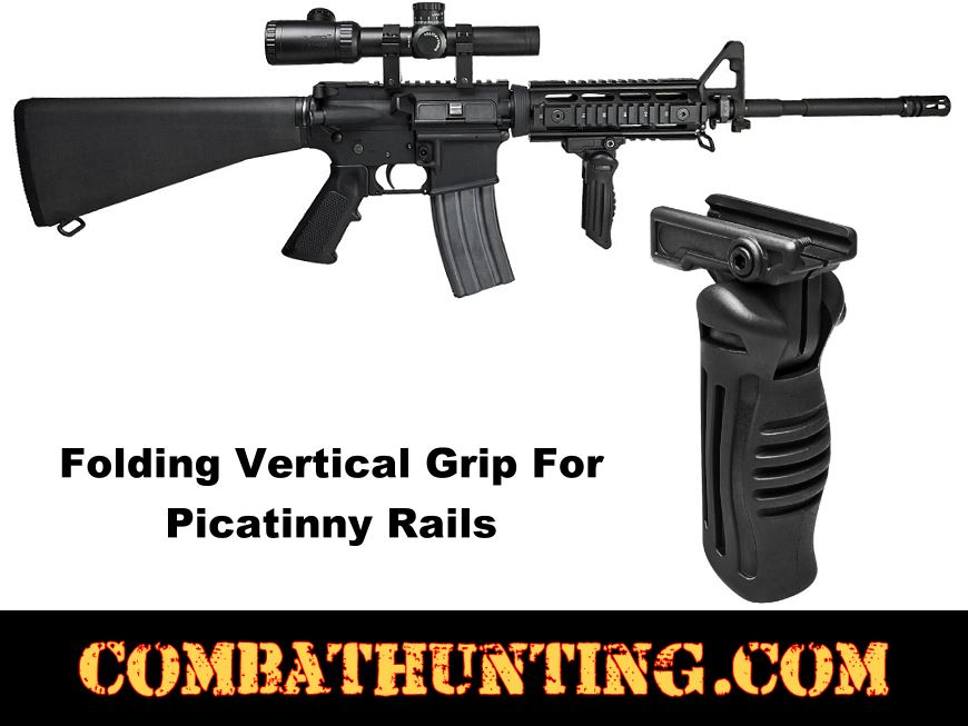 AR-15 Folding Vertical Grip 4 Position style=