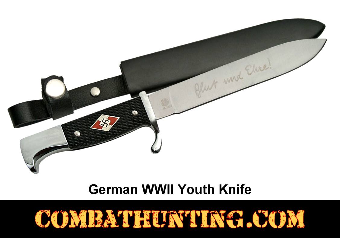 German WWII Hitler Youth Knife Replica style=