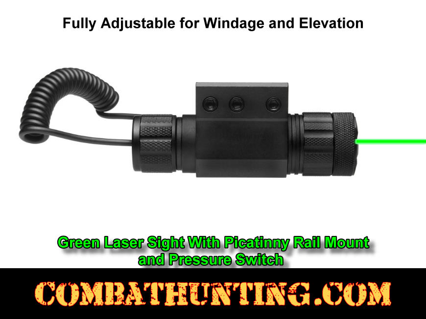 Green Laser Sight With Picatinny Rail Mount style=