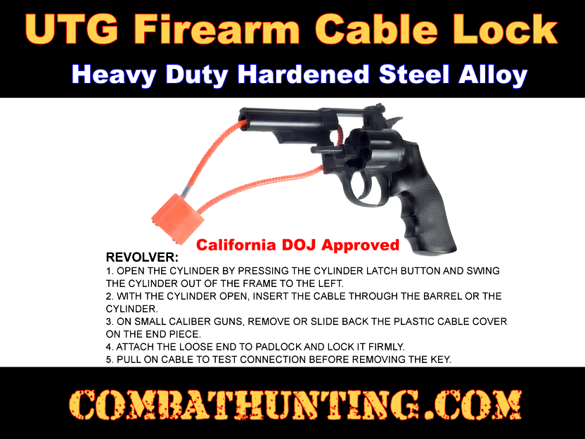 UTG Ultra Strong Firearm Cable Lock style=