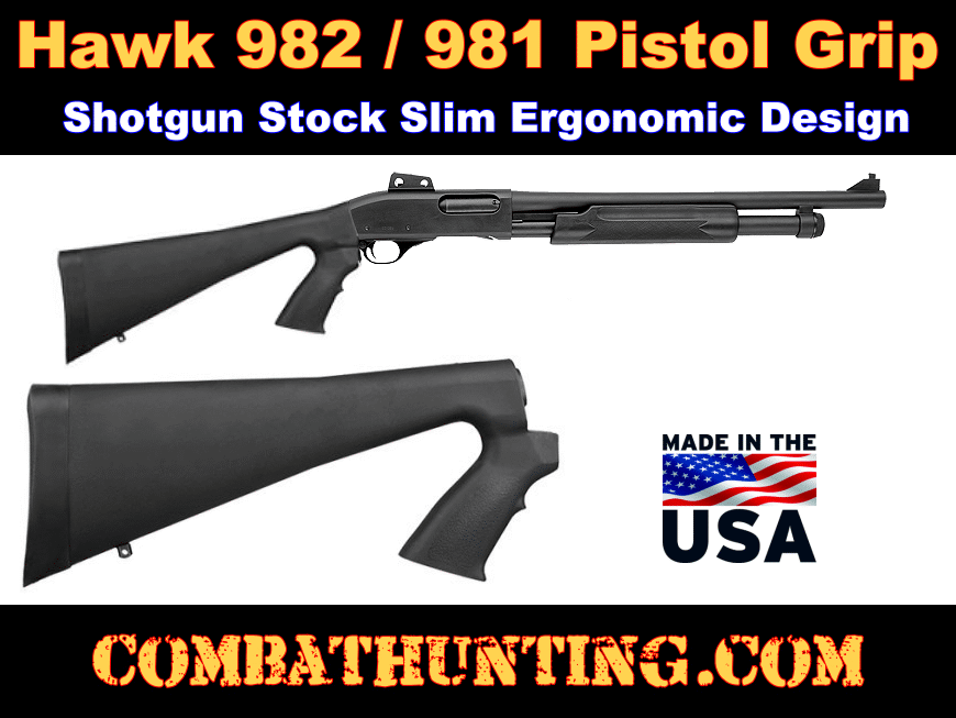Hawk 982/981 Shotgun Pistol Grip Stock style=