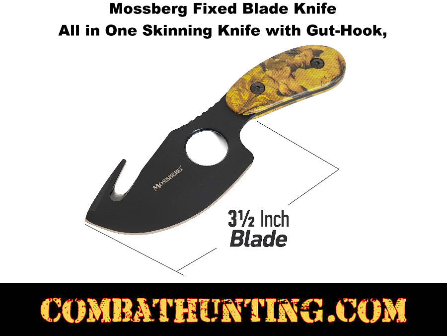 Mossberg Fixed Blade Hunting Knife With Gut Hook style=