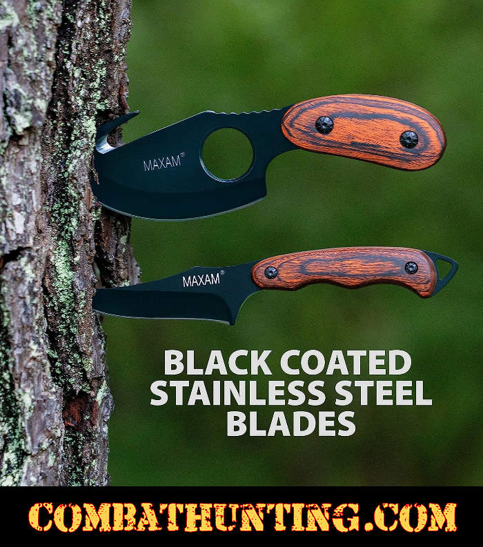Fixed Blade Hunting Knife Set style=