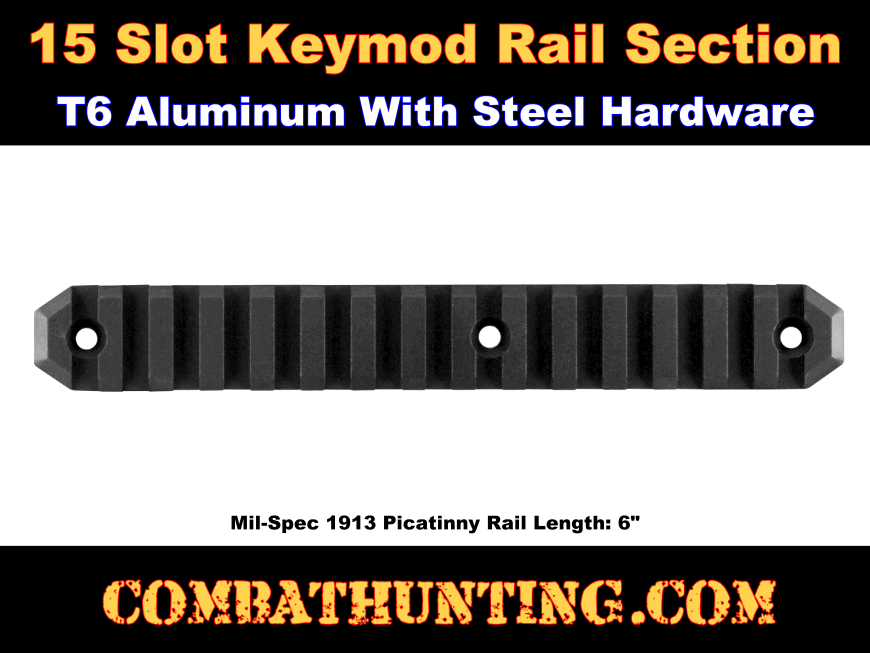 Keymod Picatinny Rail Section 15 Slot style=