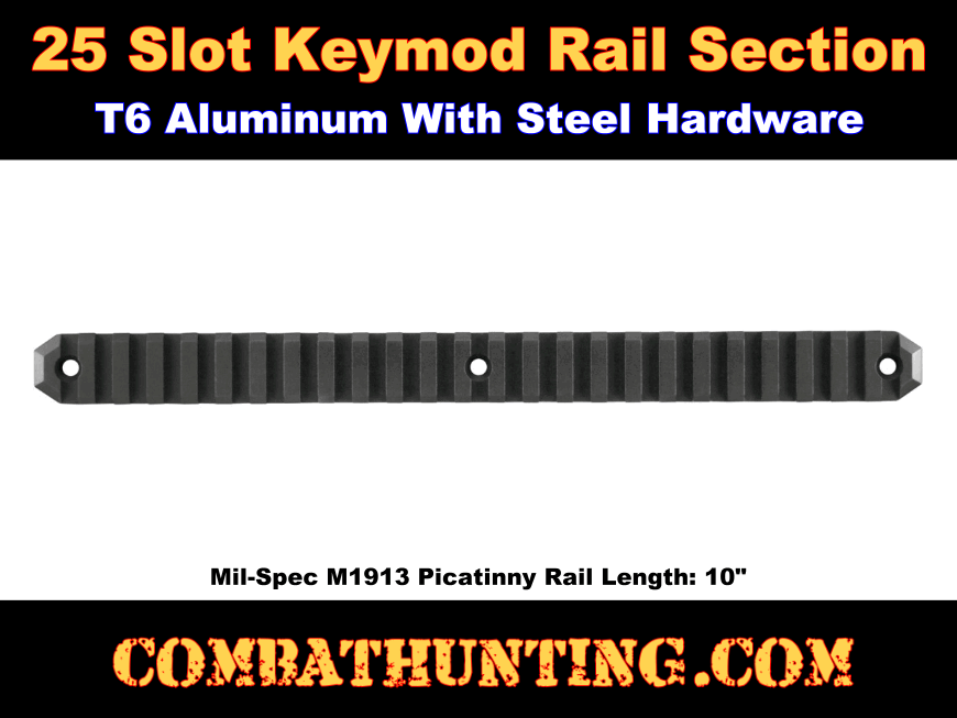 Keymod Picatinny Rail Section 25 Slot style=