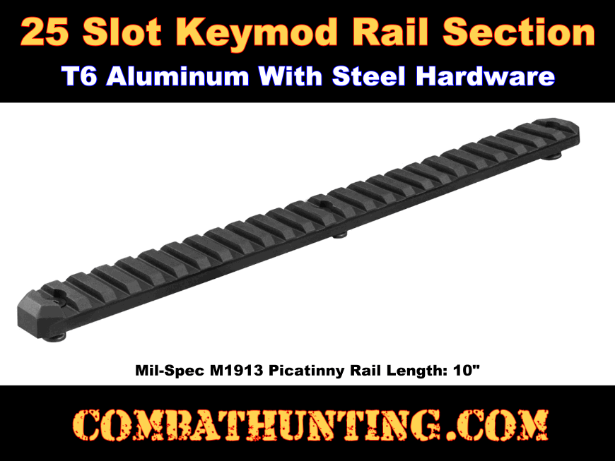 Keymod Picatinny Rail Section 25 Slot style=