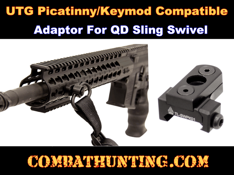 UTG Picatinny/Keymod Compatible Adaptor For QD Sling Swivel style=
