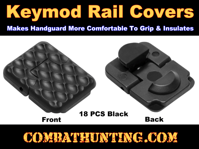Keymod Rail Covers Black 18 Pieces Of Keymod Rail Covers style=