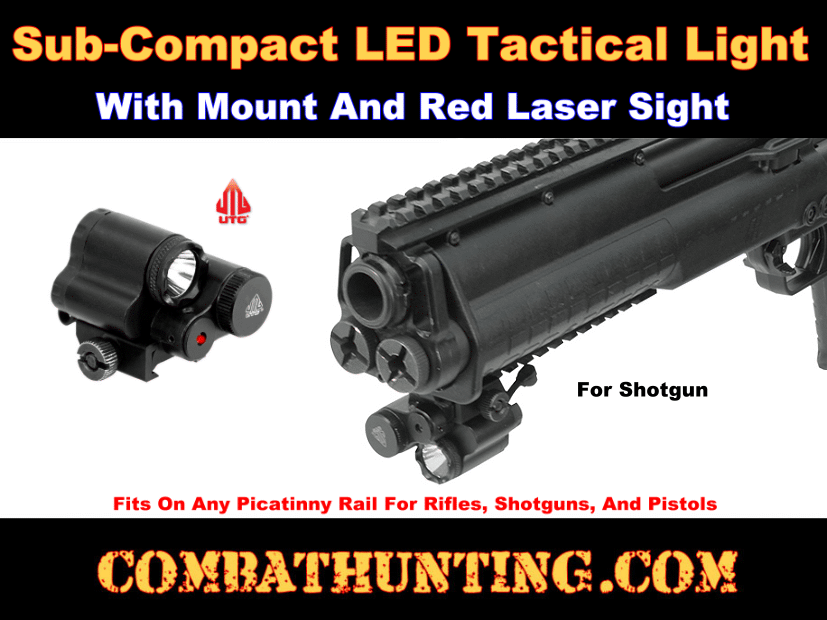 Red/Green Laser Sight & LED Flashlight Combo - 20mm Picatinny Rail Mount For Pistol/Rifle