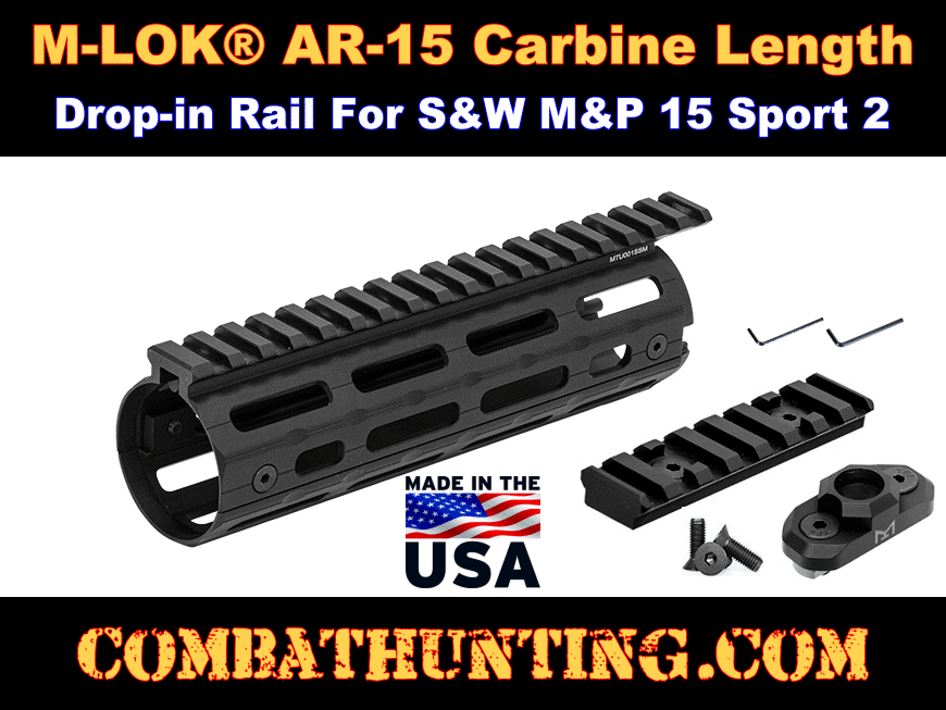 M&P 15 Sport II M-LOK Carbine Length Handguard Drop In style=