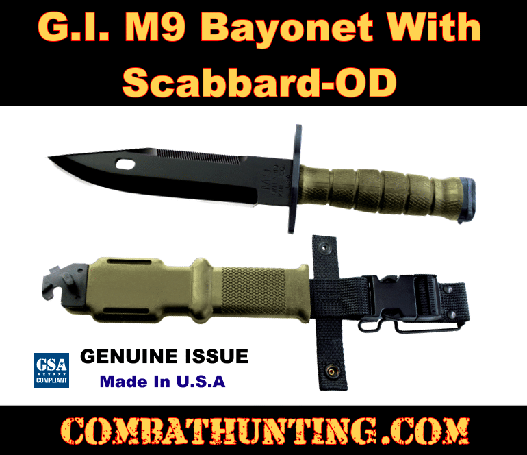G.I. M-9 Bayonet Genuine Issue style=