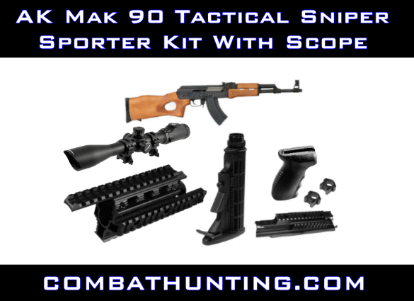 AK47 Mak 90 Tactical Sniper Sporter Kit With Scope Mount style=