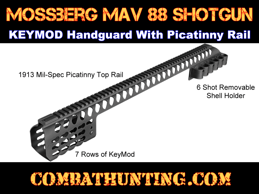 Mossberg Maverick 88 Picatinny Rail System With Keymod Handguard style=