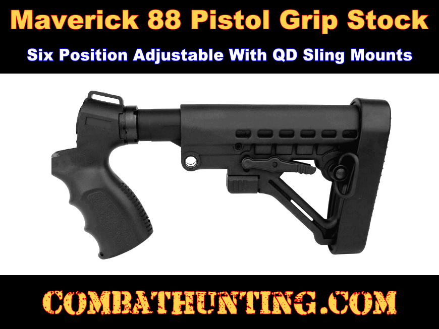Mossberg Maverick 88 Pistol Grip Stock Six Position Adjustable style=