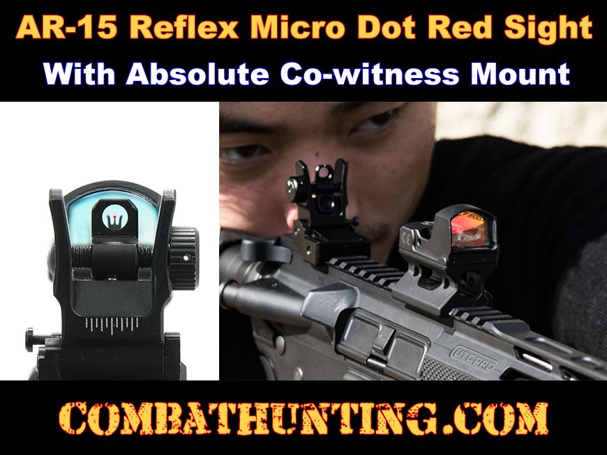 1.5" Light & Durable Micro Dot Riser for Absolute Co Witness on Rifle 