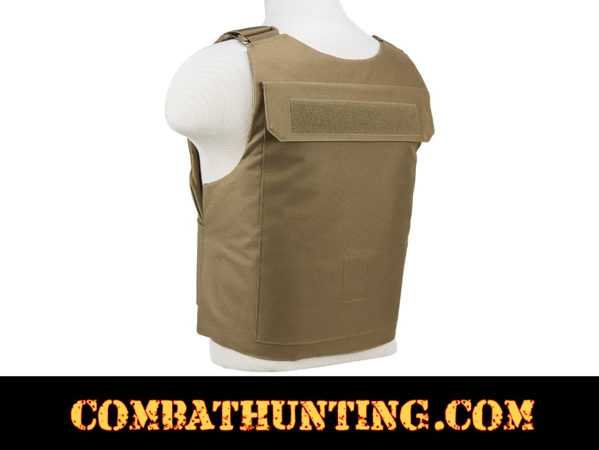 VISM Discreet Plate Carrier Vest MED-2XL External Pkt Tactical Shoot Hunt TAN~ 