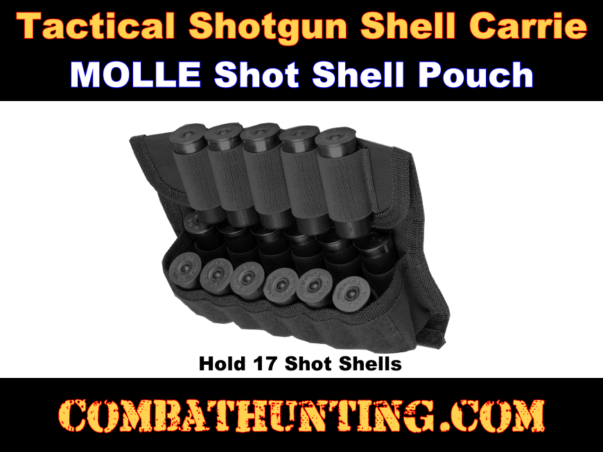Digital Camo 12/20 Gauge 17 Round Shotgun Shotshell Reload Holder Molle Pouch style=