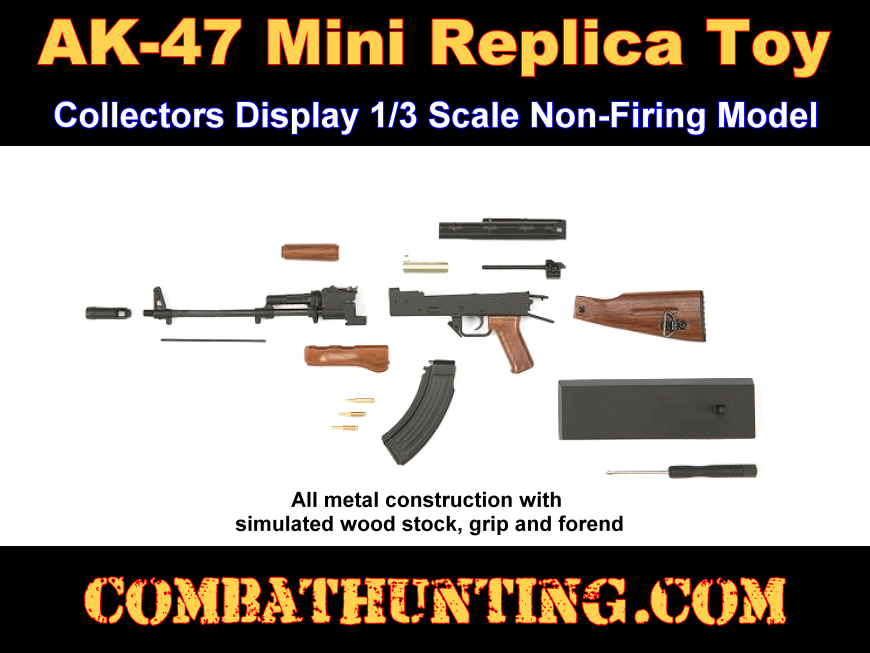 Mini AK-47 Replica 1/3 scale Model RW Minis  style=