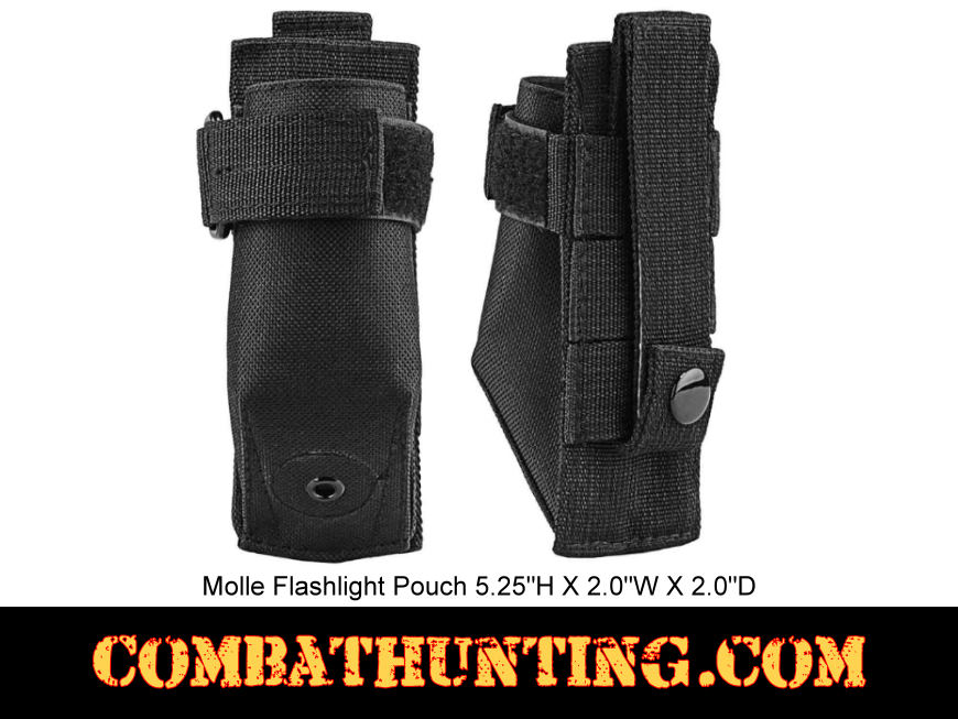Molle Flashlight Pouch Black style=