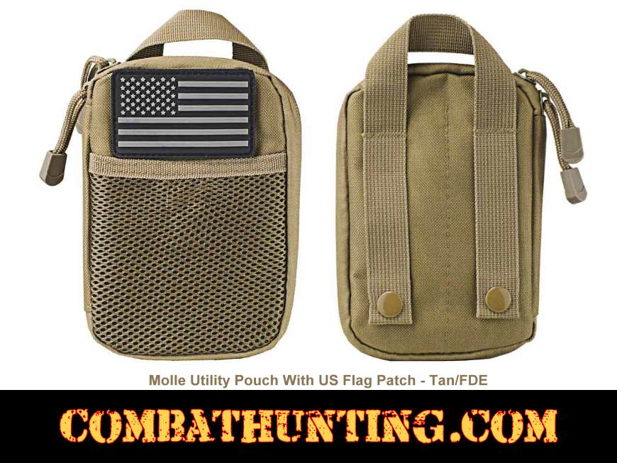 TAN MOLLE Utility Pouch for Vest Accessory Gear Bag 