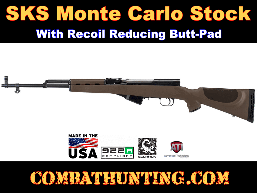 SKS Rifle Monte Carlo Stock With Handguard & Recoil Pad style=