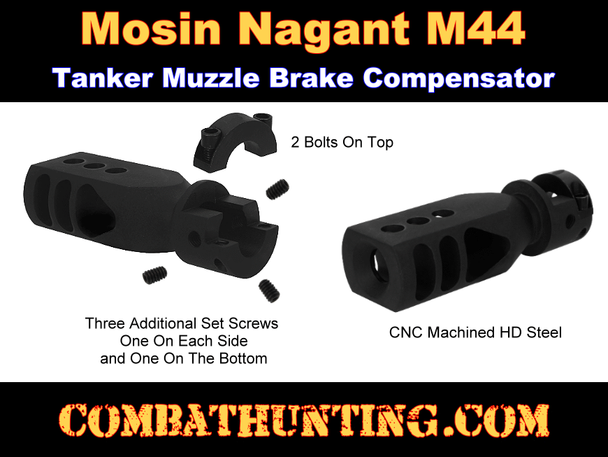 Mosin Nagant M44 Carbine Tanker Muzzle Brake style=