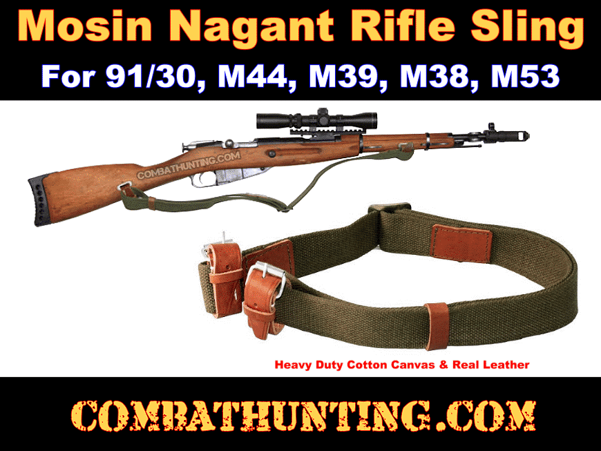 Original Russian Style 91/30 Mosin Nagant Rifle Sling style=