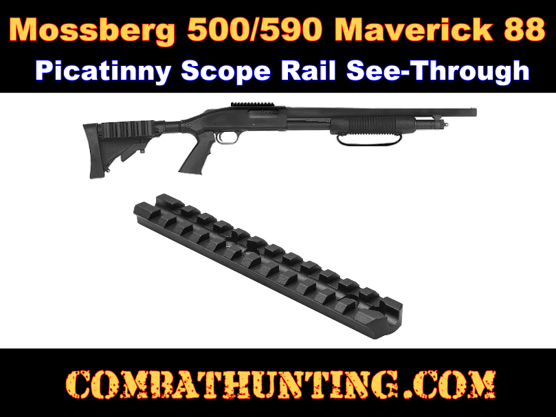 Mossberg 500/590/835/Maverick 88 Shotgun Picatinny Weaver Rail Scope Sight Mount 