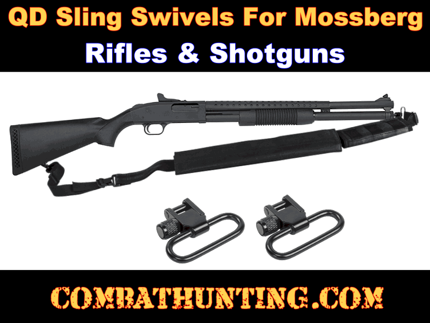 88-12Ga Shotgun Tactical Rifle Gun Sling Swivels Cap Bolt Set For Mossberg 500 