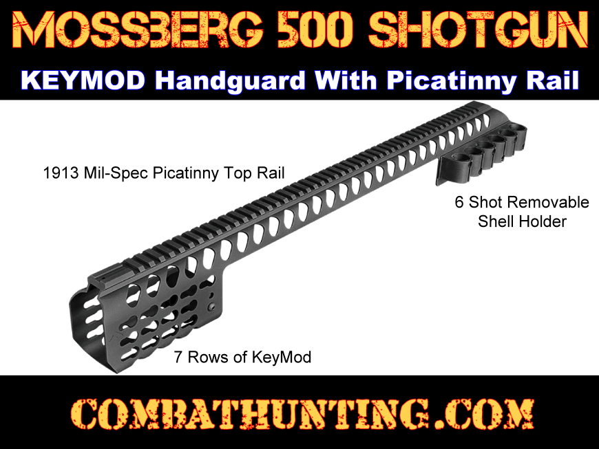Mossberg 500 Picatinny Rail System With Keymod Handguard style=