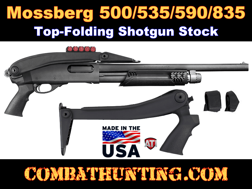 Mossberg Shotgun 500 590 835 Top Folding Stock ATI style=