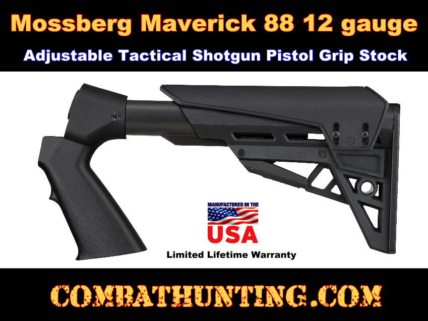 ATI Mossberg Maverick 88 Pistol Grip Stock Shotforce Adjustable TactLite style=