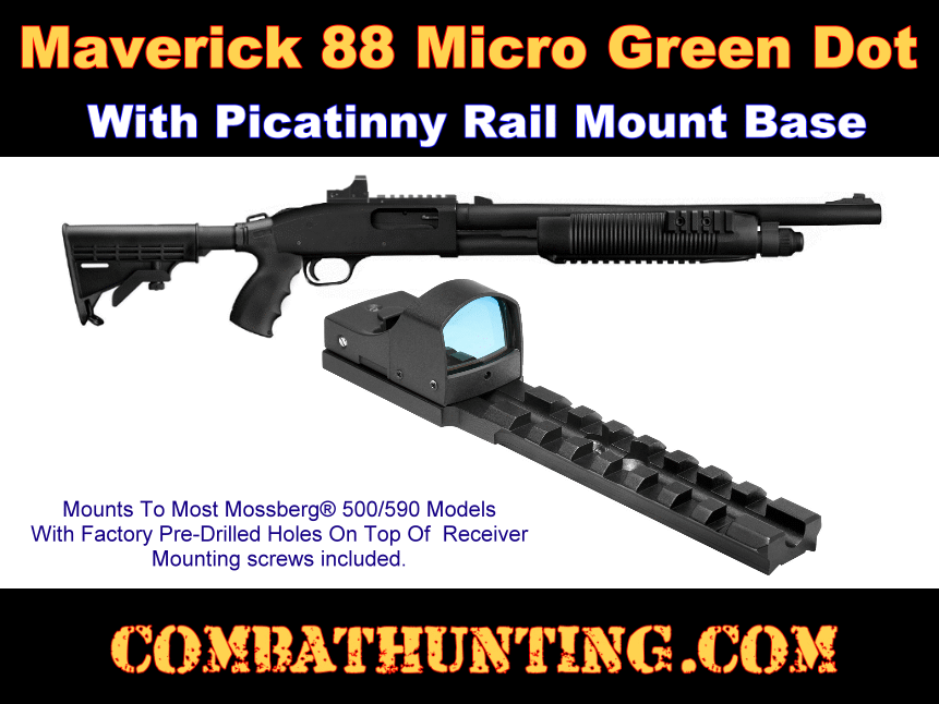 Trinity aluminum compact green dot sight fits maverick 88 hunting optics tactica 
