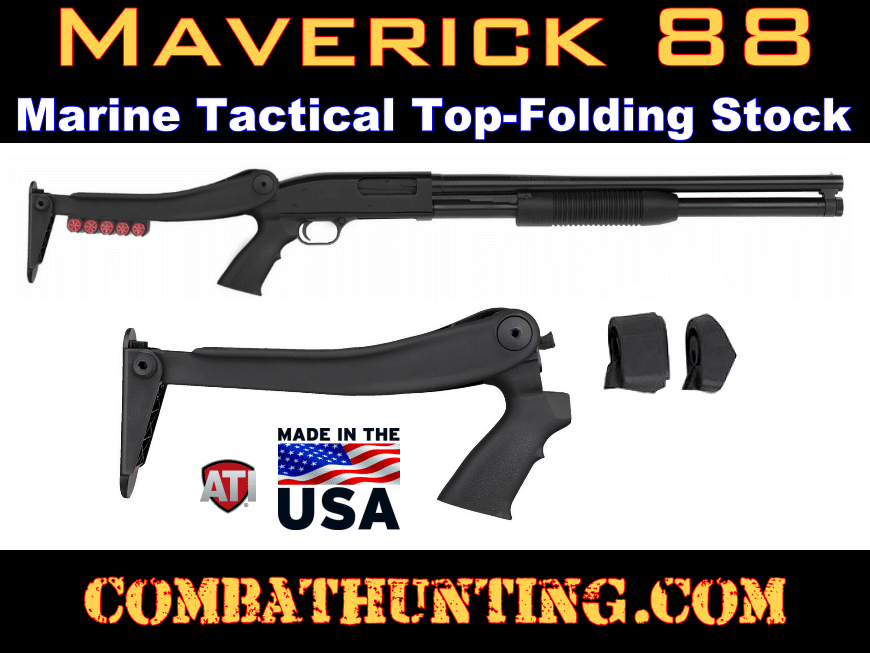 Maverick 88 Shotgun Marine Tactical Top Folding Stock style=
