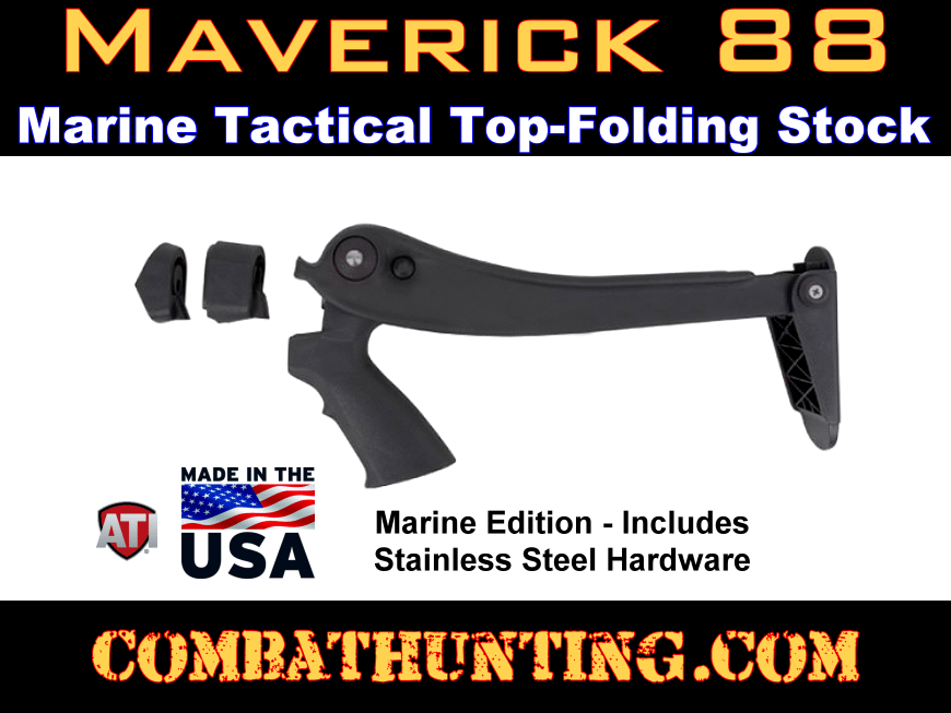 Maverick 88 Shotgun Marine Tactical Top Folding Stock style=