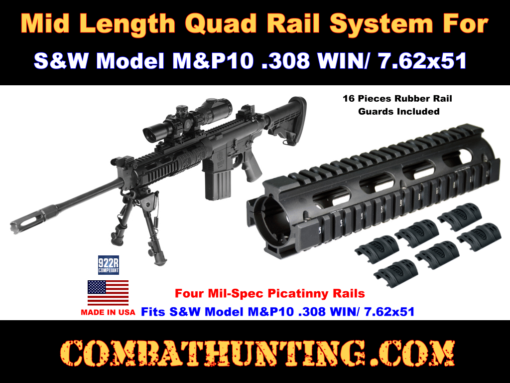 Leapers UTG PRO AR 308 Quad Rail System style=
