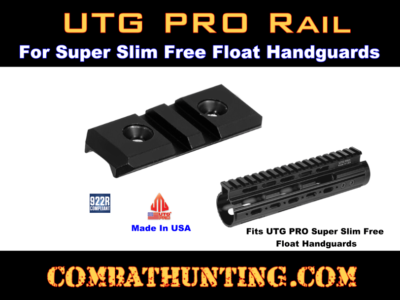 UTG MTURS01S PRO Rail for Super Slim Free Float Handguard 2 Slots style=