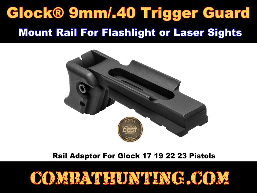 Glock 9mm/.40 Trigger Guard Mount/ Rail style=