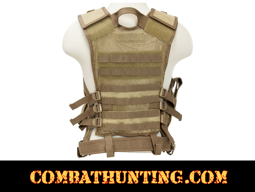Ncstar Military Tactical Vest Coyote/Tan  style=