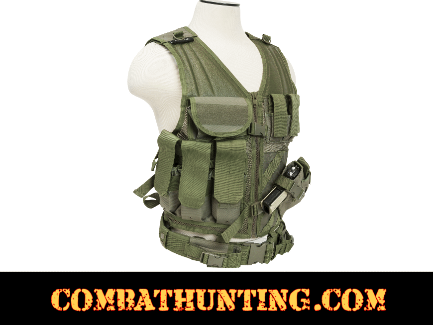 Ncstar Military Tactical Vest OD Green style=