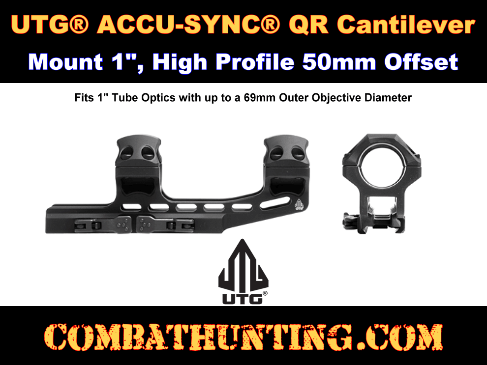 UTG ACCU-SYNC QR Cantilever Mount 1