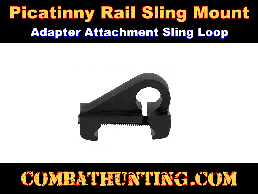 Picatinny Rail Sling Mount Adapter Attachment Sling Loop style=