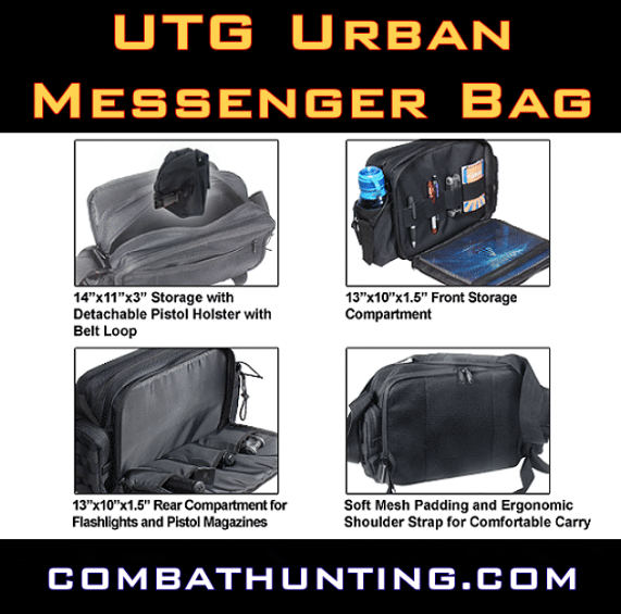 UTG Urban Messenger Bag Black style=
