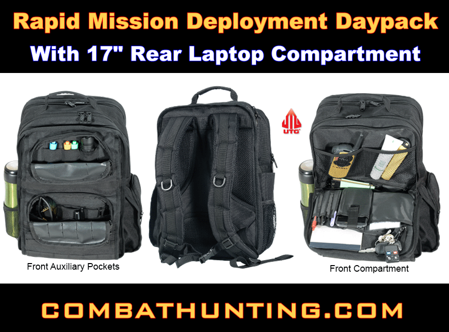 UTG Rapid Mission Deployment Daypack Black style=