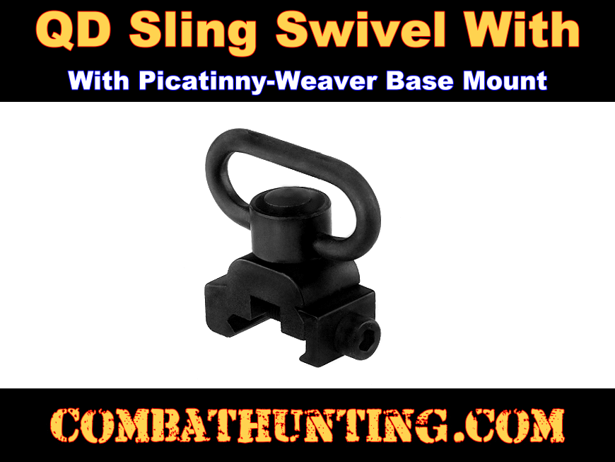 Rail Mount Sling Adapter With Quick Detach Sling Swivel style=