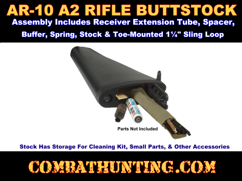 AR-10 A2 Rifle Buttstock Assembly Kit Black style=