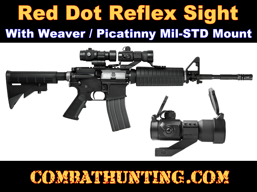 Tactical 1x35 Red Green Blue Dot Sight Multi Reticle style=